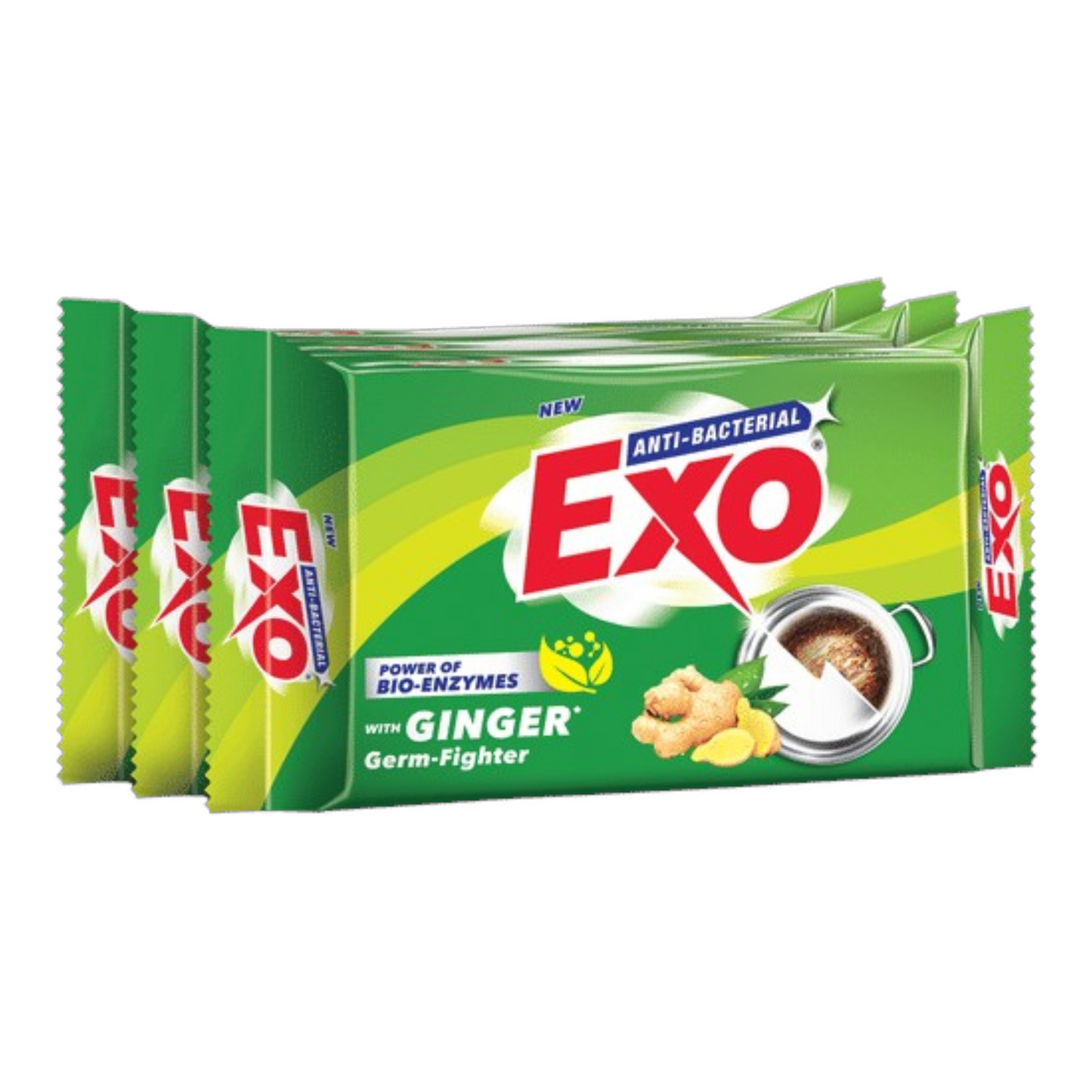 EXO Touch & Shine Dish Wash Bar 125g Pack of 4